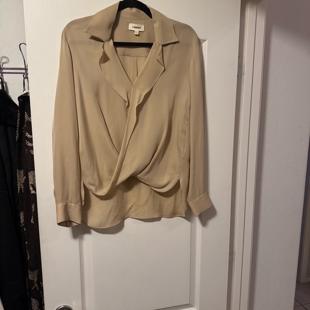 L’ AGENCE Rita Double Georgette blouse XXS